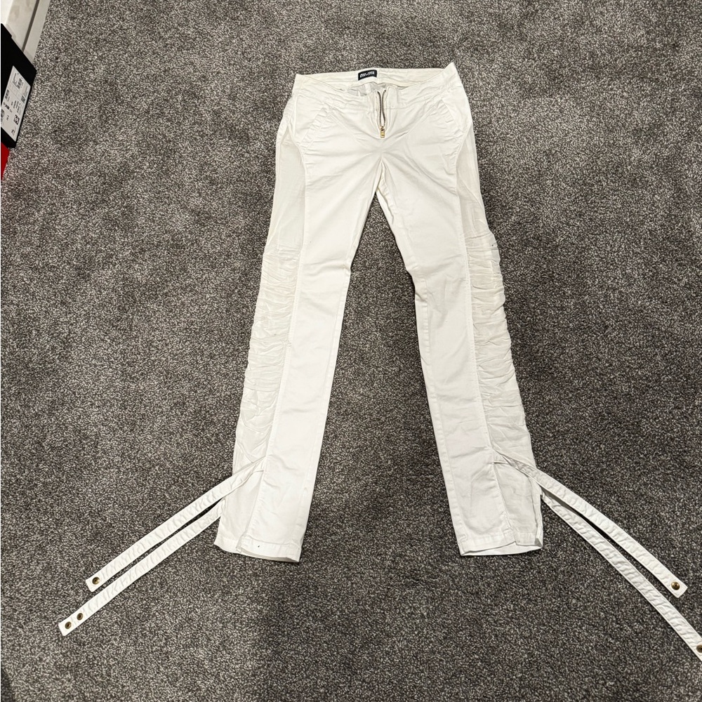 Jean Paul Gaultier White Cargo Pants